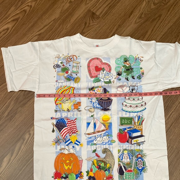 Vintage Graphic Oversized T-Shirt Made in USA Celebrate Every Month Of The Year - Picture 4 of 15
